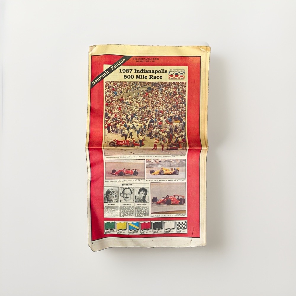 The Indianapolis Star May 23 1987 Indy 500 Mile Race Souvenir Edition Newspaper